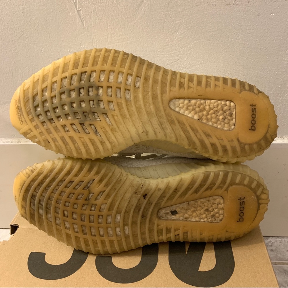Yeezy 350 Cream/Triple White Sneakers Size 10.5M - Picture 10 of 10